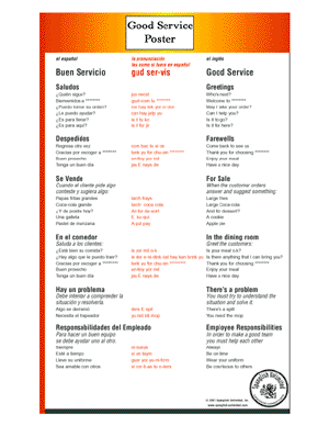 Good Service Poster